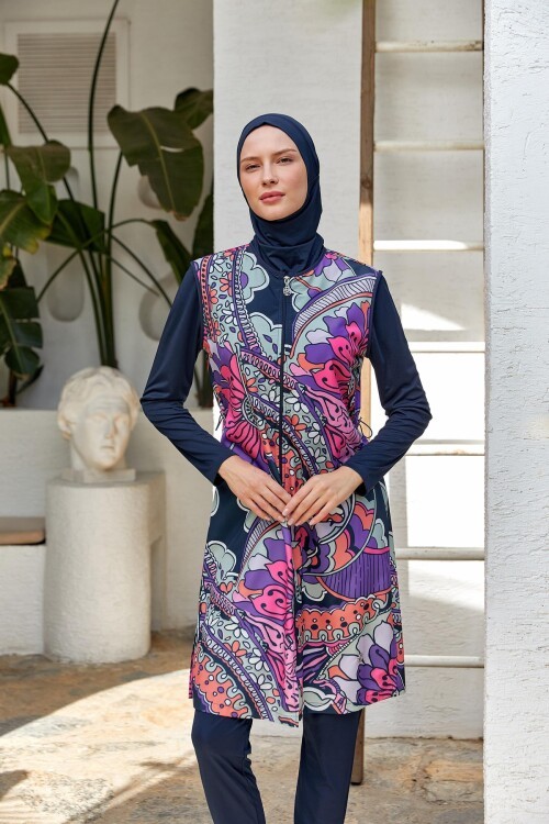 Dalia Uzun Kollu Tesettür Mayo 3306