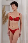 Aksesuarlı Ayarlanabilen Straplez Bikini Takım