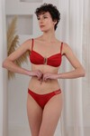 Aksesuarlı Ayarlanabilen Straplez Bikini Takım