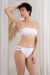 Aksesuarlı Soft Straplez Bikini Takım