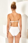 Aksesuarlı Soft Straplez Bikini Tek Üst 