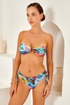 Aksesuarlı Soft Straplez Bikini Tek Üst 