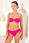 Aksesuarlı Soft Straplez Bikini Tek Üst 