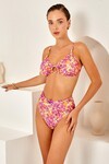 Halka Detaylı İnce Askılı Bikini Tek Üst 