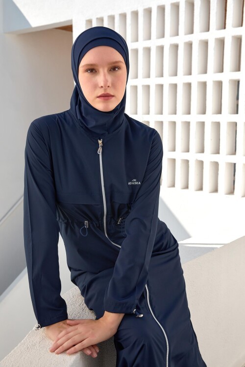 Chaand Battal Uzun Kollu Tesettür Mayo 1505-P