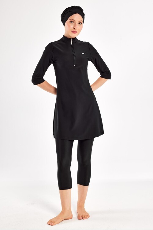 Anda Yarım Kollu Tesettür Mayo 1601