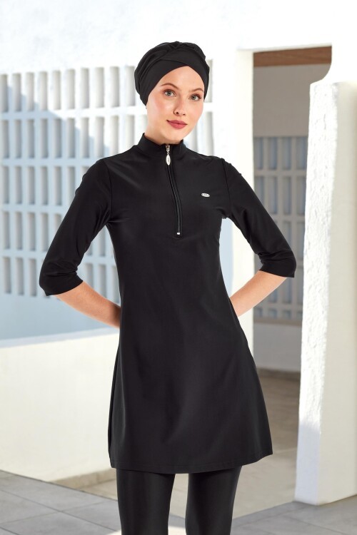 Anda Yarım Kollu Tesettür Mayo 1601