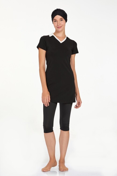 Agatha Yarı Kapalı Tesettür Mayo 3905