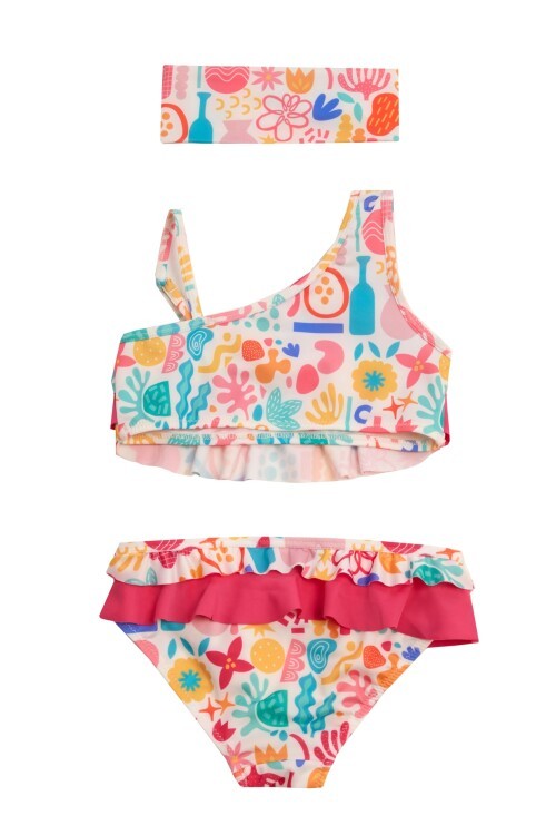 Avesta Tek Omuz Kız Çocuk Bikini
