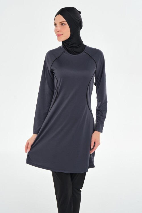 Hila Uzun Kollu Tesettür Mayo 3130