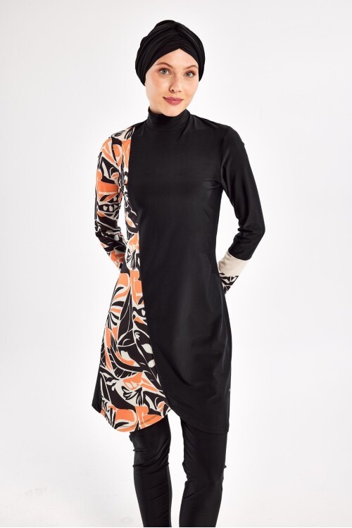 Karla Uzun Kollu Tesettür Mayo 1104