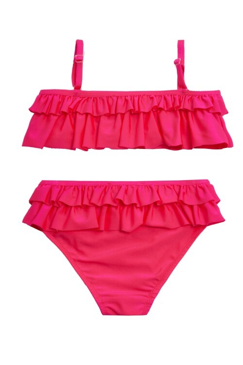 Latvıas Fırfırlı Kız Çocuk Bikini