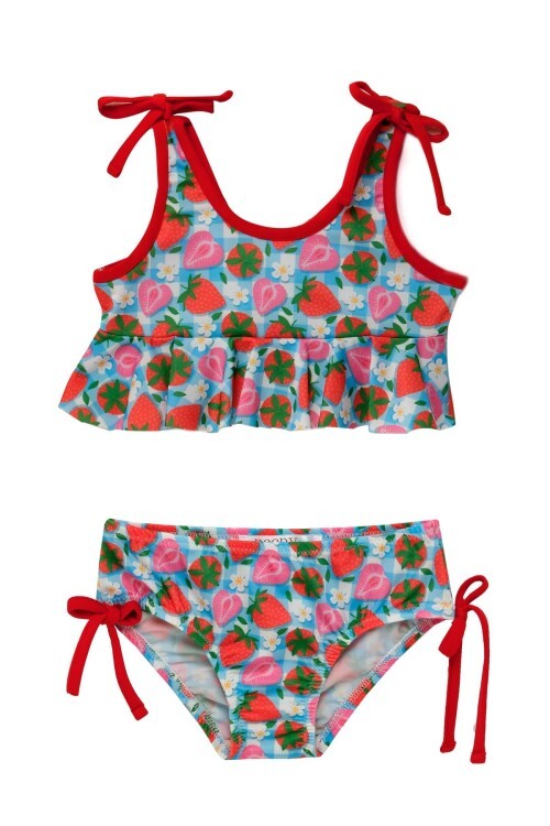 Manado Fırfır Detaylı Kız Bebek Bikini