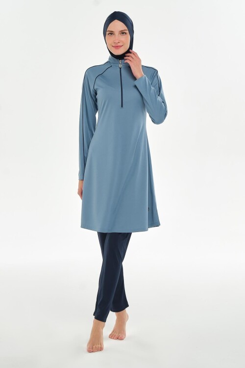 Nila Uzun Kollu Tesettür Mayo 3129