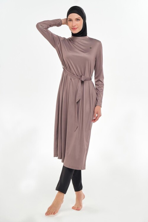 Venesse Uzun Kollu Battal Tesettür Mayo 3133-P