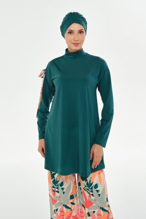 Zari Uzun Kollu Tesettür Mayo 2115