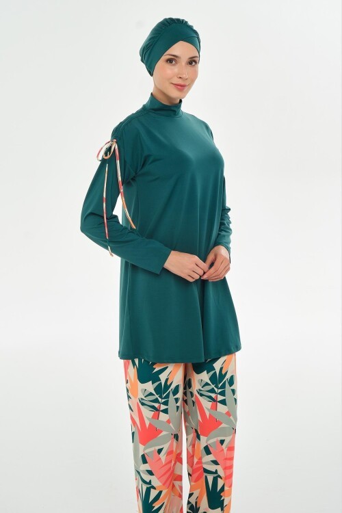 Zari Uzun Kollu Tesettür Mayo 2115