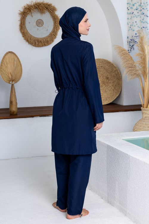 Beny Paraşüt Uzun Kollu Battal Tesettür Mayo