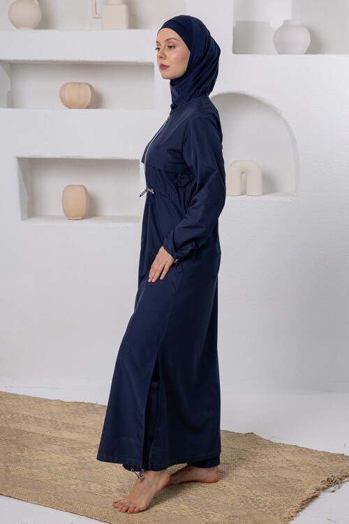 Chaand Battal Uzun Kollu Tesettür Mayo