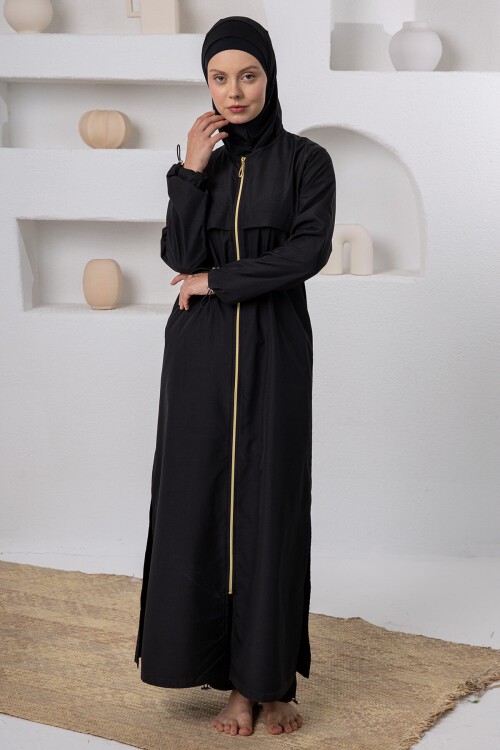 Chaand Battal Uzun Kollu Tesettür Mayo