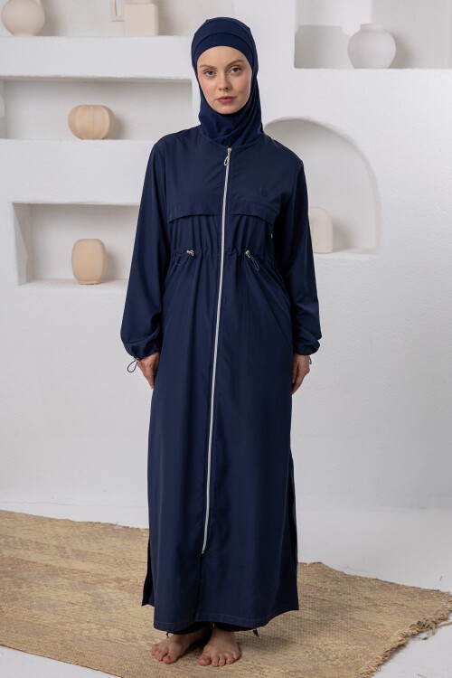 Chaand Uzun Kollu Tesettür Mayo