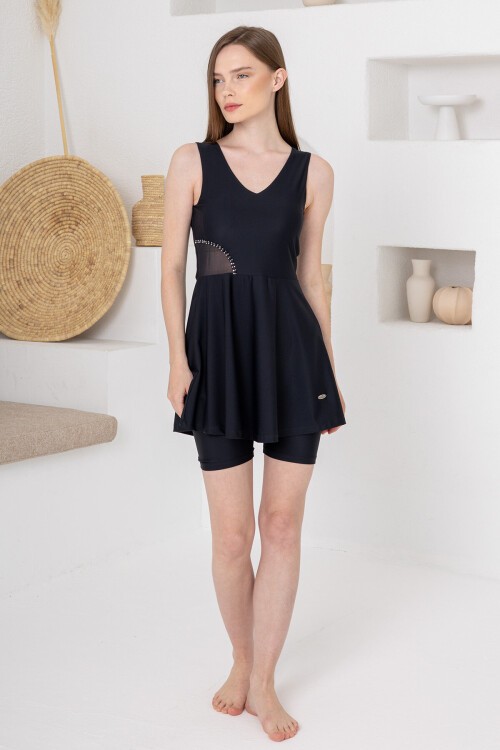 Davis Yarı Kapalı Tesettür Mayo