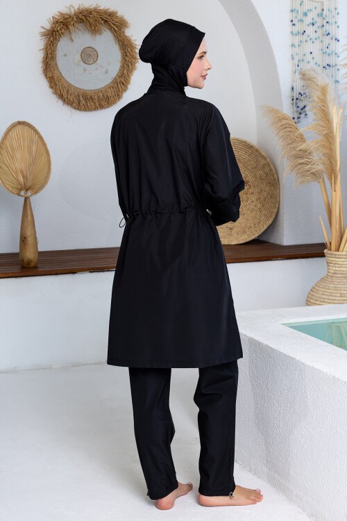 Destın Paraşüt Uzun Kollu Tesettür Mayo