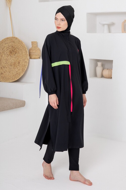 Elzada Comfy Uzun Kollu Tesettür Mayo