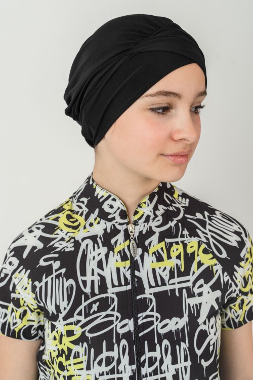 Janıce Jileli Kısa Kollu Tesettür Mayo