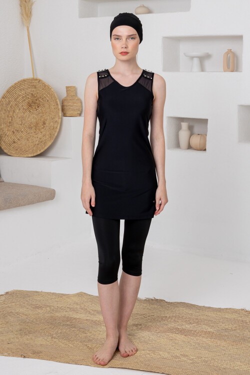 Kenna Yarı Kapalı Tesettür Mayo