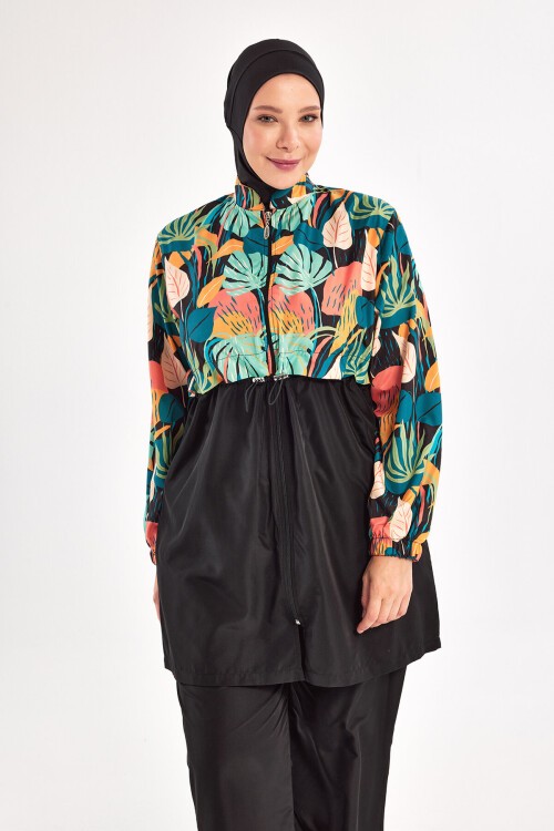 Melanıe Uzun Kollu Battal Tesettür Mayo