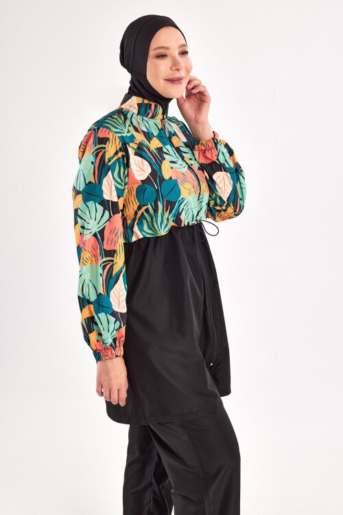 Melanıe Uzun Kollu Battal Tesettür Mayo