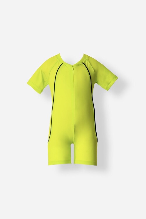 Radha Likralı Paçalı Kısa Kollu Mayo