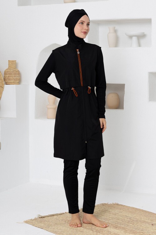 Rıo Jileli Uzun Kollu Battal Tesettür Mayo