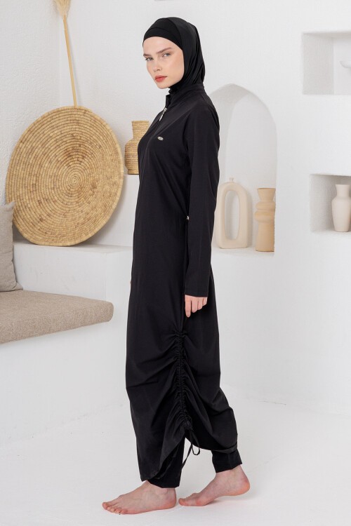 Sophia Paraşüt Uzun Kollu Battal Tesettür Mayo