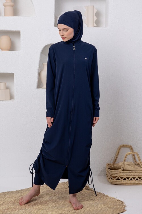 Sophia Paraşüt Uzun Kollu Battal Tesettür Mayo