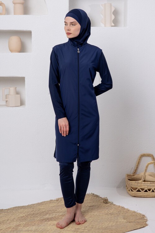 Thandıe Jileli Uzun Kollu Tesettür Mayo