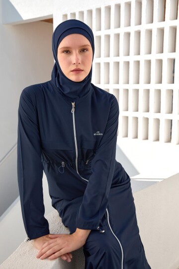 Chaand Battal Uzun Kollu Tesettür Mayo 1505-P