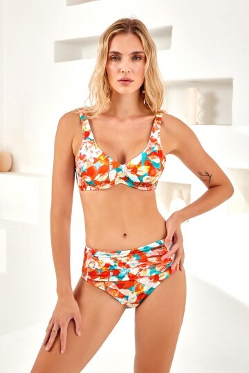 Balenli Toparlayıcı Bikini Takım