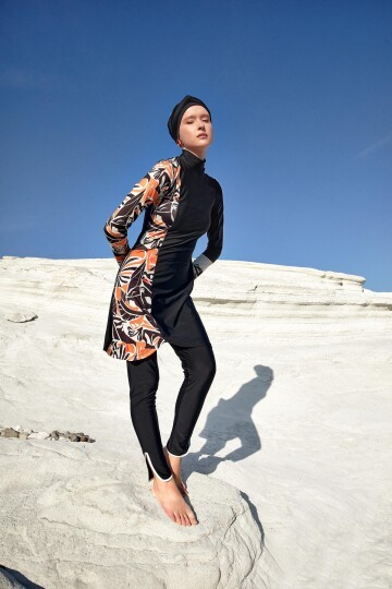 Karla Uzun Kollu Tesettür Mayo 1104