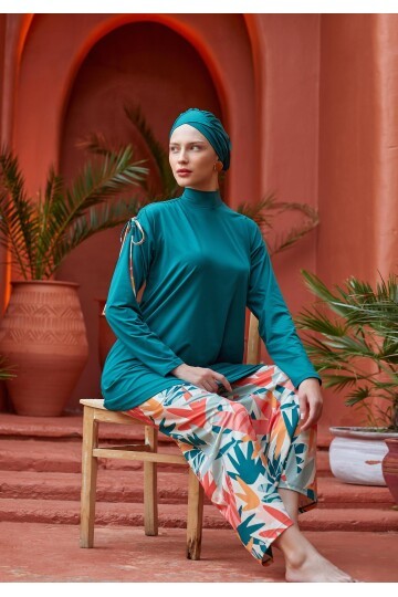 Zari Uzun Kollu Tesettür Mayo 2115