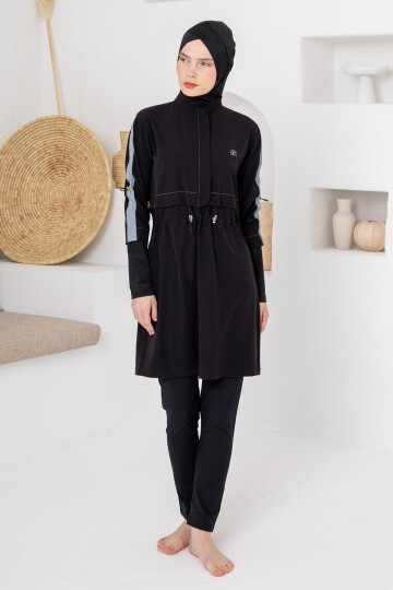 Callıe Likralı Uzun Kollu Tesettür Mayo