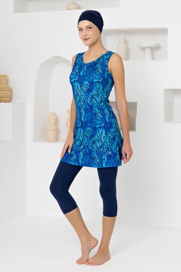 Fenna Likralı Kolsuz Tesettür Mayo