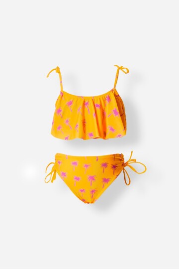 Fırfırlı Kız Çocuk Bikini Takım
