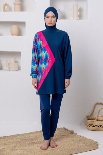 Herliy Likralı Uzun Kollu Tesettür Mayo