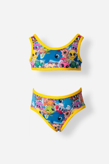 Kız Bebek Bikini Takım 