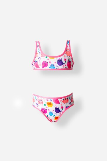Kız Bebek Bikini Takım 