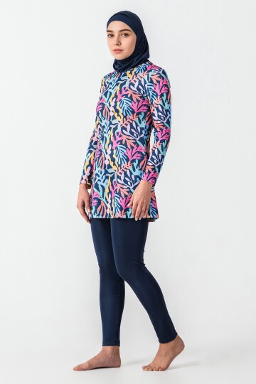 Torına Likralı Uzun Kollu Tesettür Mayo