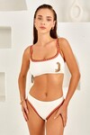 Nakış Detaylı Bra Bikini Takım 