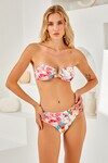 Aksesuarlı Soft Straplez Bikini Takım 
